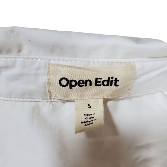 OPEN EDIT oversize balloon sleeve button down S - Picture 3 of 9